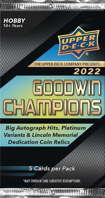 2022 Upper Deck Goodwin Champions Hobby Balíček